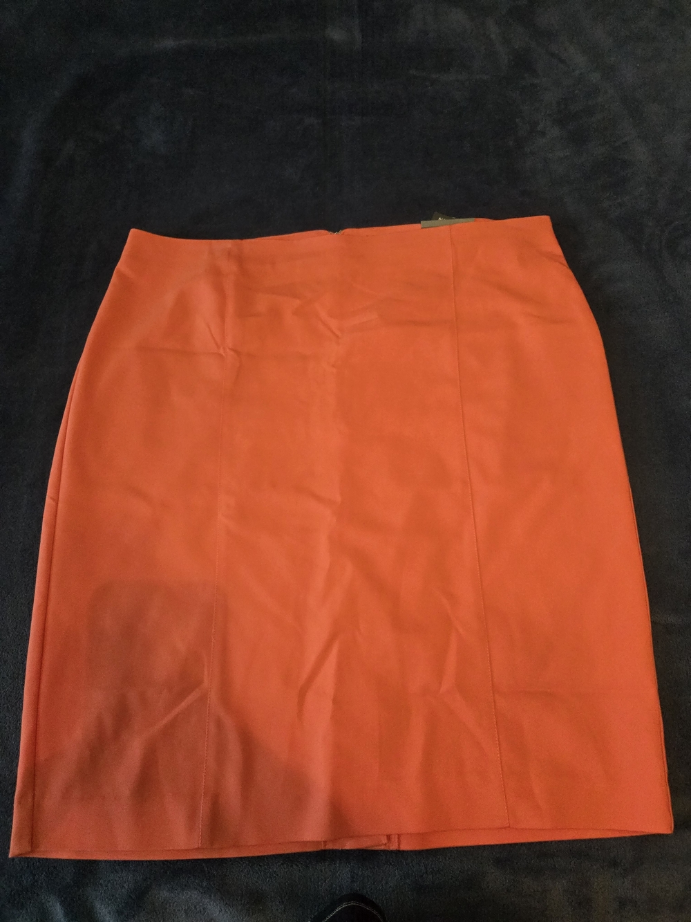 Van Heusen Bright Orange Pencil Skirt